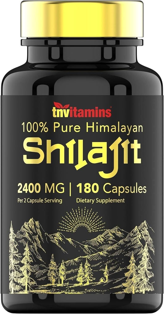 Shilajit 2400Mg 180 Caps Naturally Occurring Fulvic Acid Non Gmo/No Gluten